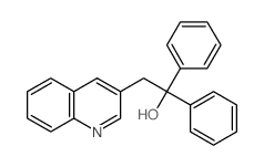 1,1-diphenyl-2-quinolin-3-yl-ethanol结构式