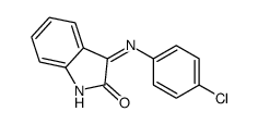 3-((4-CHLOROPHENYL)IMINO)INDOLIN-2-ONE结构式