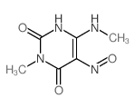 3-methyl-6-methylamino-5-nitroso-1H-pyrimidine-2,4-dione Structure