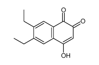 6,7-diethyl-4-hydroxynaphthalene-1,2-dione结构式