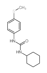 Urea,N-cyclohexyl-N'-[4-(methylthio)phenyl]- Structure