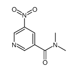 N,N-dimethyl-5-nitropyridine-3-carboxamide结构式