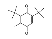 2,6-di-tert-butyl-3-methyl-1,4-benzoquinone Structure