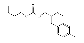 Carbonic acid butyl 2-(p-iodobenzyl)butyl ester structure