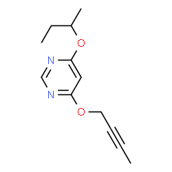 Pyrimidine, 4-(2-butynyloxy)-6-(1-methylpropoxy)- (9CI) Structure