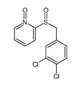 2-[(3,4-dichlorophenyl)methylsulfinyl]-1-oxidopyridin-1-ium Structure