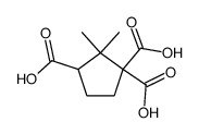 2,2-dimethyl-cyclopentane-1,1,3-tricarboxylic acid结构式