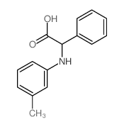 2-[(3-methylphenyl)amino]-2-phenyl-acetic acid structure