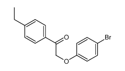 2-(4-bromophenoxy)-1-(4-ethylphenyl)ethanone Structure