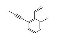 Benzaldehyde, 2-fluoro-6-(1-propynyl)- (9CI) structure