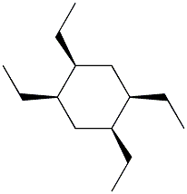 1α,2α,4α,5α-Tetraethylcyclohexane Structure
