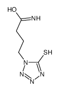 4-(5-sulfanylidene-2H-tetrazol-1-yl)butanamide结构式