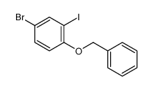 1-BENZYLOXY-4-BROMO-2-IODO-BENZENE structure