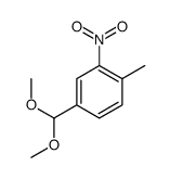 4-(dimethoxymethyl)-1-methyl-2-nitrobenzene结构式