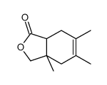 (3aR,7aR)-3a,5,6-trimethyl-3,4,7,7a-tetrahydro-2-benzofuran-1-one结构式