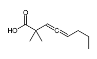 2,2-dimethylocta-3,4-dienoic acid Structure