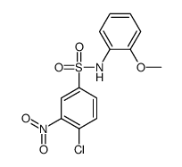 4-chloro-N-(2-methoxyphenyl)-3-nitrobenzenesulfonamide结构式