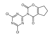 3-(4,6-dichloro-[1,3,5]triazin-2-yl)-6,7-dihydro-5H-cyclopenta[e][1,3]oxazine-2,4-dione结构式
