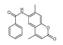 N-(4,7-dimethyl-2-oxochromen-6-yl)benzamide结构式