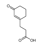 3-(3-oxocyclohexen-1-yl)propanoic acid结构式