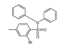 2-bromo-4-methyl-N,N-diphenylbenzenesulfonamide Structure