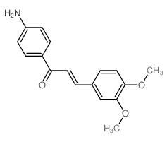 (2E)-1-(4-aminophenyl)-3-(3,4-dimethoxyphenyl)prop-2-en-1-one结构式
