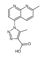 5-methyl-1-(7-methyl-[1,8]naphthyridin-4-yl)-1H-[1,2,3]triazole-4-carboxylic acid Structure