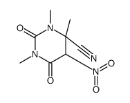 1,3,4-trimethyl-5-nitro-2,6-dioxo-1,3-diazinane-4-carbonitrile结构式