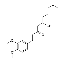 1-(3,4-dimethoxyphenyl)-5-hydroxydecan-3-one Structure
