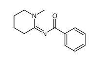 N-(1-methylpiperidin-2-ylidene)benzamide结构式