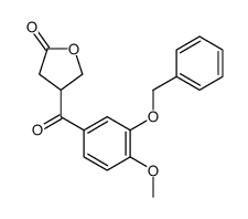 4-(4-methoxy-3-phenylmethoxybenzoyl)oxolan-2-one Structure