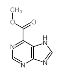 9H-Purine-6-carboxylicacid, methyl ester结构式