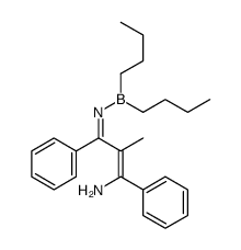3-dibutylboranylimino-2-methyl-1,3-diphenylprop-1-en-1-amine结构式
