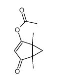(1,5-dimethyl-2-oxo-4-bicyclo[3.1.0]hex-3-enyl) acetate结构式