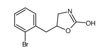 5-[(2-bromophenyl)methyl]oxazolidin-2-one Structure