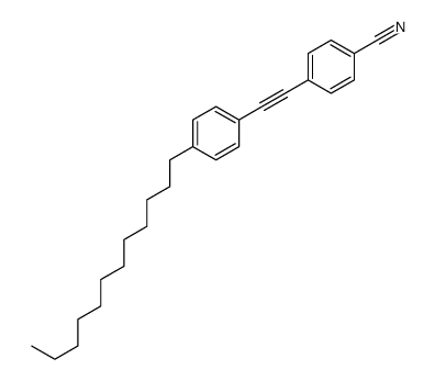 4-[2-(4-dodecylphenyl)ethynyl]benzonitrile Structure
