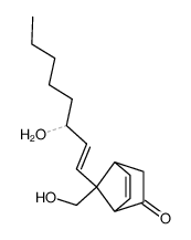 7-Hydroxymethyl-7-((E)-3-hydroxy-oct-1-enyl)-bicyclo[2.2.1]hept-5-en-2-one结构式