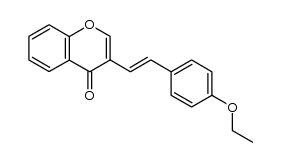 (E)-4'-ethoxy-2-styrylchromone Structure