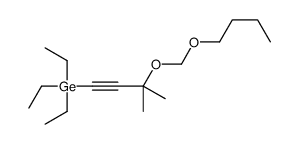 [3-(butoxymethoxy)-3-methylbut-1-ynyl]-triethylgermane结构式