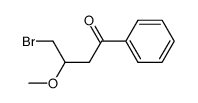 Phenyl(3-bromo-2-methoxypropyl)ketone Structure