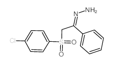 2-((4-Chlorophenyl)sulfonyl)-1-phenylethanone hydrazone结构式