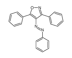 (3,5-diphenyl-1,2-oxazol-4-yl)-phenyldiazene Structure