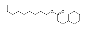 nonyl 3-cyclohexylpropanoate结构式