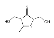 2,4-bis-hydroxymethyl-5-methyl-2,4-dihydro-[1,2,4]triazole-3-thione Structure