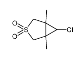 6-chloro-1,5-dimethyl-3λ6-thiabicyclo[3.1.0]hexane 3,3-dioxide结构式