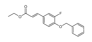 ethyl (2E)-3-{3-fluoro-4-[(phenylmethyl)oxy]phenyl}-2-propenoate Structure