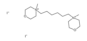 4-methyl-4-[6-(4-methylmorpholin-4-ium-4-yl)hexyl]morpholin-4-ium,diiodide结构式