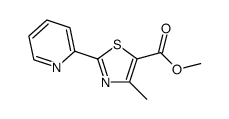 4-methyl-2-pyridin-2-yl-thiazol-5-carboxylic acid methyl ester Structure