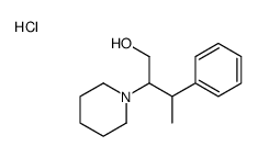 3-phenyl-2-piperidin-1-ylbutan-1-ol,hydrochloride结构式