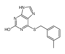 6-[(3-methylphenyl)methylsulfanyl]-3,7-dihydropurin-2-one Structure